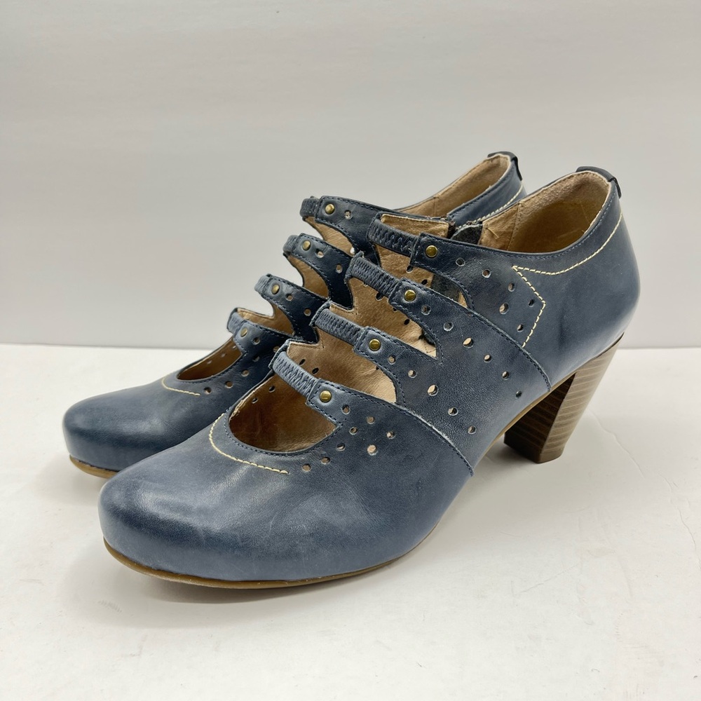 Blondo Women’s Size 9 Dee Teal Leather Strappy Heels Feminine Romantic Boho
